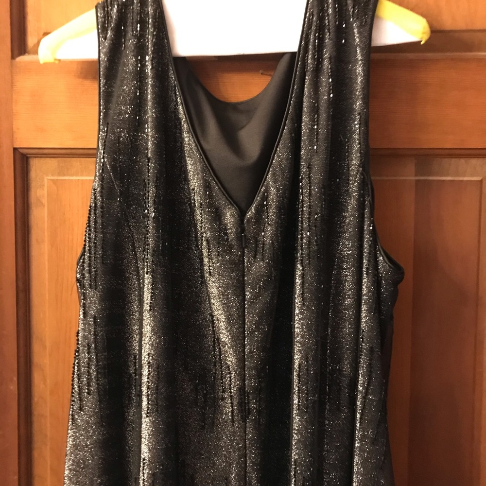 Long black fancy dress